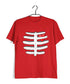 Science Nerd Biology Heart in Ribcage Custom Printed Graphic Design T-Shirt for Women